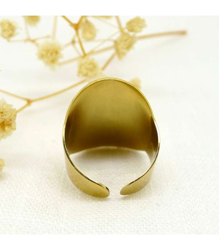 Maya gemstone ajustable ring - Boho jewel