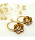 copy of Multicolor Flower Hoop earrings