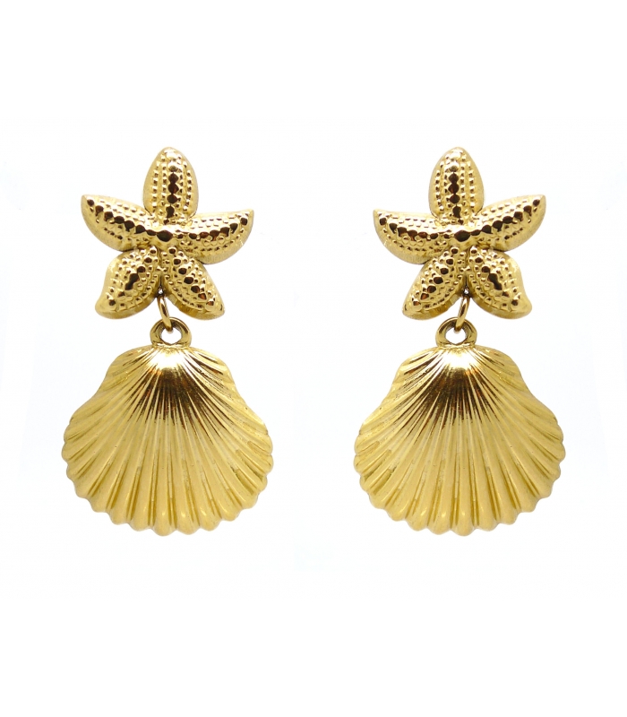 Star & Shell Earrings – Golden treasures inspired by the ocean