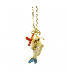 Golden Fish Necklace – Ocean-Inspired Jewelry Golden Fish Necklace – Ocean-Inspired Jewelry