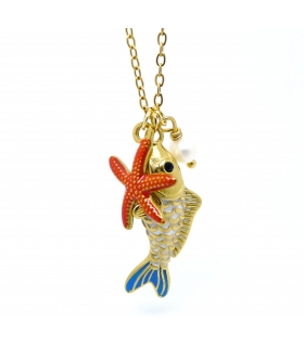 Golden Fish Necklace – Ocean-Inspired Jewelry Golden Fish Necklace – Ocean-Inspired Jewelry