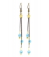 Golden cloud earrings