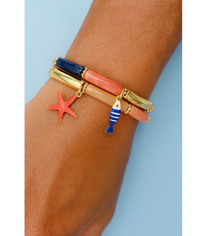 copy of Bracelet perles tubes Fer à Cheval – Bijou tendance Western - Les