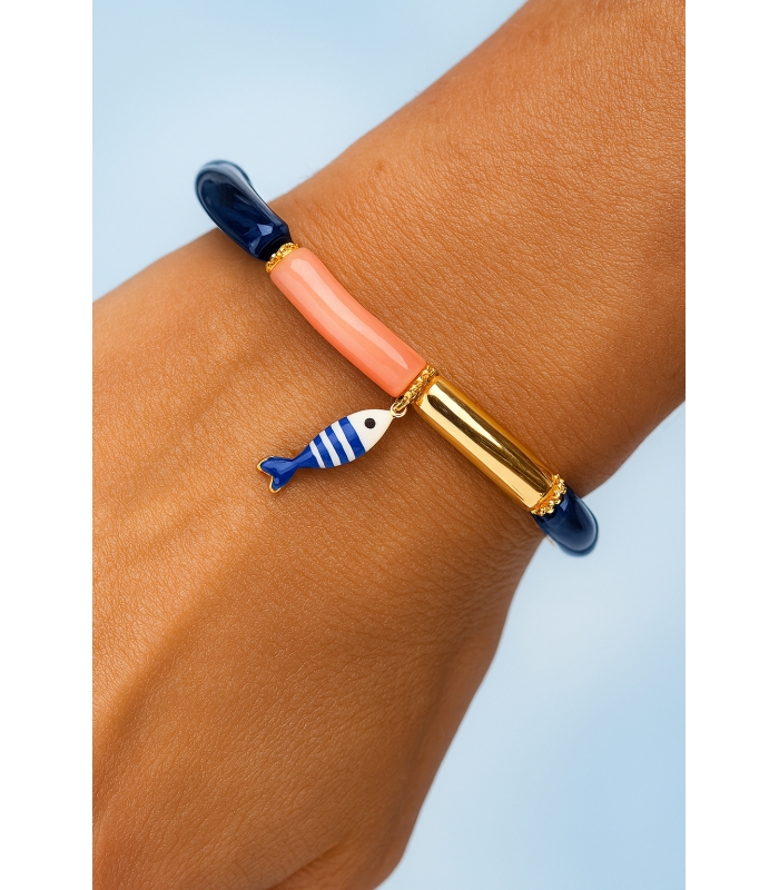 copy of Bracelet perles tubes Fer à Cheval – Bijou tendance Western - Les