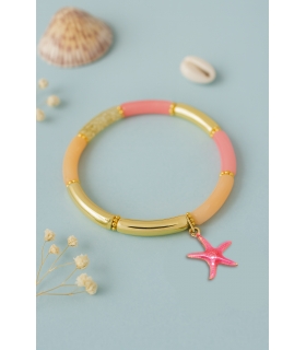 Bracelet perles tubes Étoile de Mer – Bijou tendance Marine - Les Bijoux