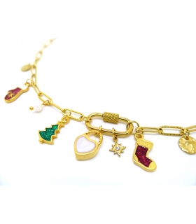 Ho Ho Ho Charm Necklace - Festive Christmas Jewelry