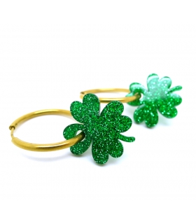 copy of Golden Flower Hoop earrings