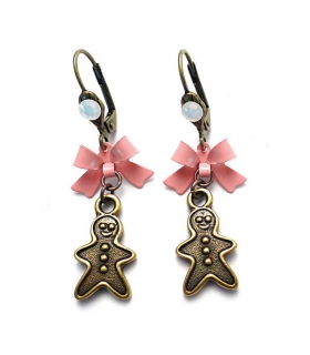 boucles Gingerbread - Bijoux original noel boucles Gingerbread - Bijoux original noel