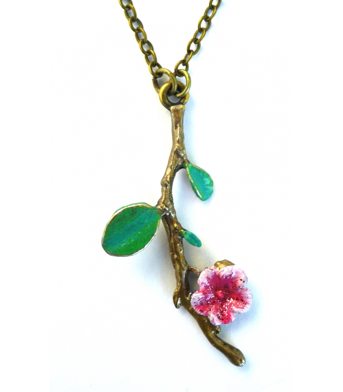 Collier Fleur de Cerisier - Les Bijoux Acidules