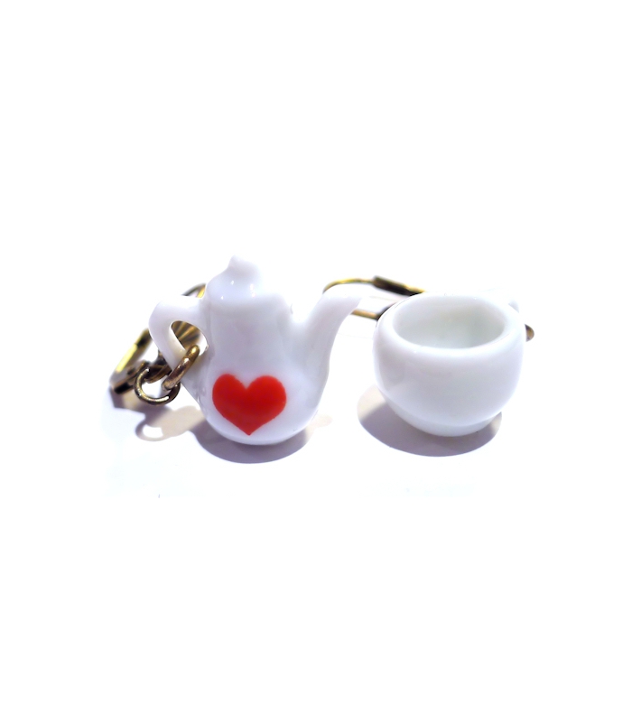 Boucles d'oreilles Tea Time - Bijoux créateur gourmands