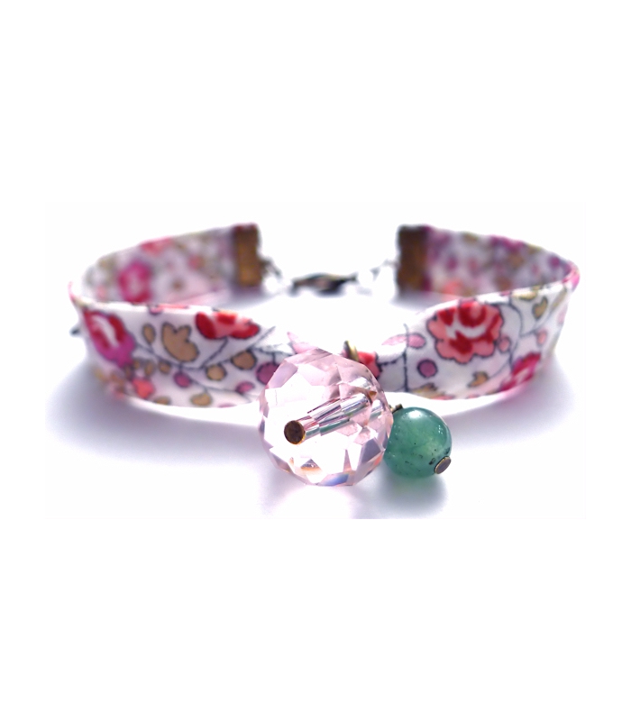 Bracelet Liberty Rose- bracelet fantaisie créateur - Les Bijoux Acidules