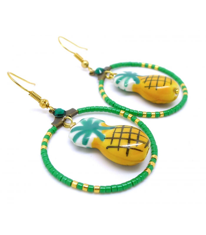 Boucles d'oreilles Pina Colada - Les Bijoux Acidules