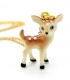 Tiny Deer porcelain necklace