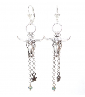 Boucles d'oreilles Bull - Bijoux boho chic - Les Bijoux Acidules