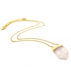 Collier mi-long Quartz - Bijoux Bohème - Les Bijoux Acidules Collier mi-long Quartz - Bijoux Bohème - Les Bijoux Acidules