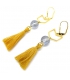 Boucles d'oreilles Chevron Moutarde - Les Bijoux Acidules