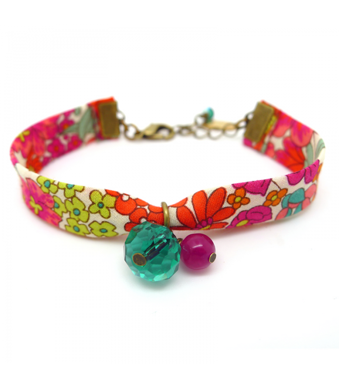 Bracelet Liberty Jardin d'Eté - Bijoux fantaisie tendance - Les Bijoux Acidules