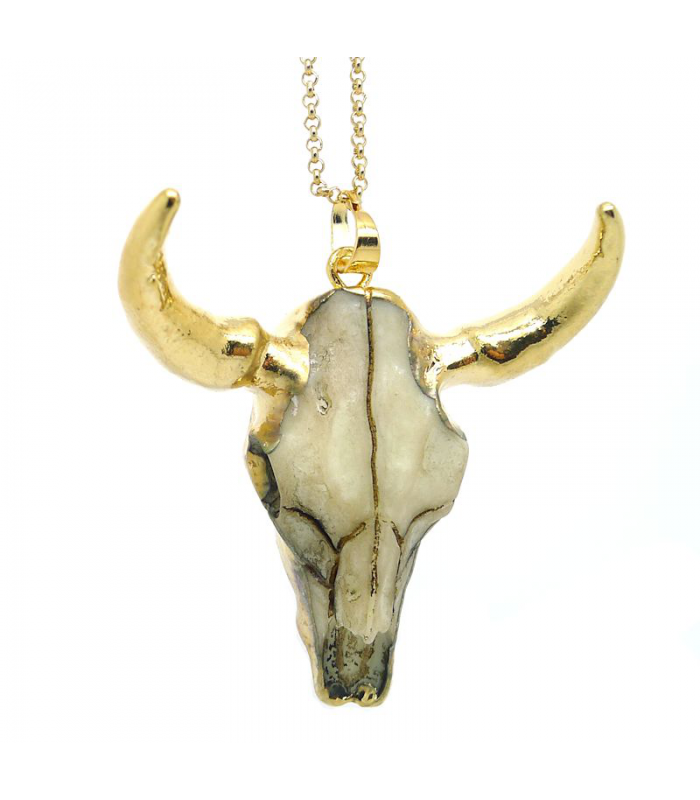 Collier Boho Tête de buffle - Bijoux Bohème  - Les Bijoux Acidules