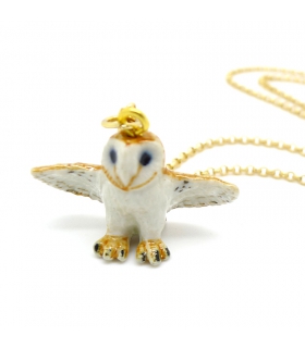 Owl porcelain necklace Owl porcelain necklace